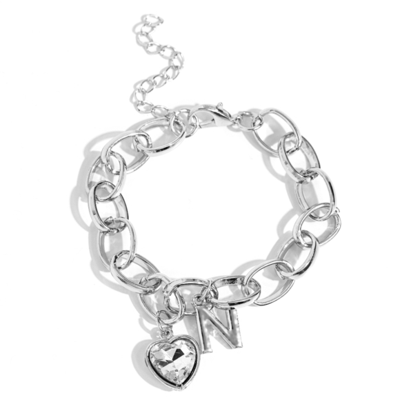 Initial N necklace set - Picture 4 of 5